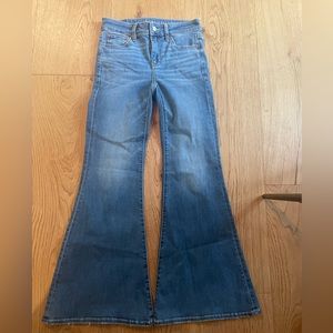 Darkwash Flared American Eagle Jeans